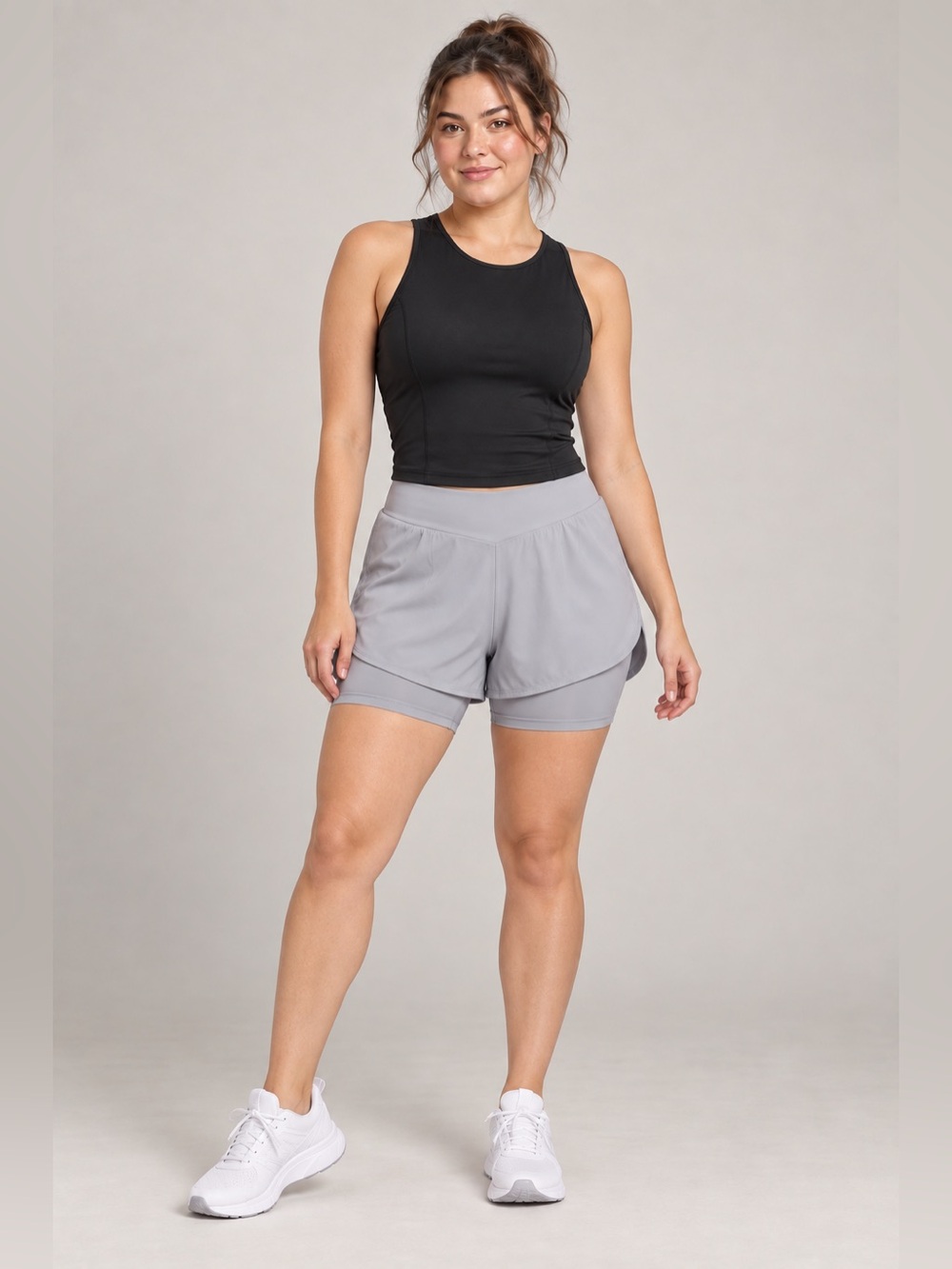 NEPest Gray Padded Cycling Shorts Women’s XL